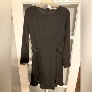 AL’OFA long sleeve black dress.  Size large.  Excellent condition